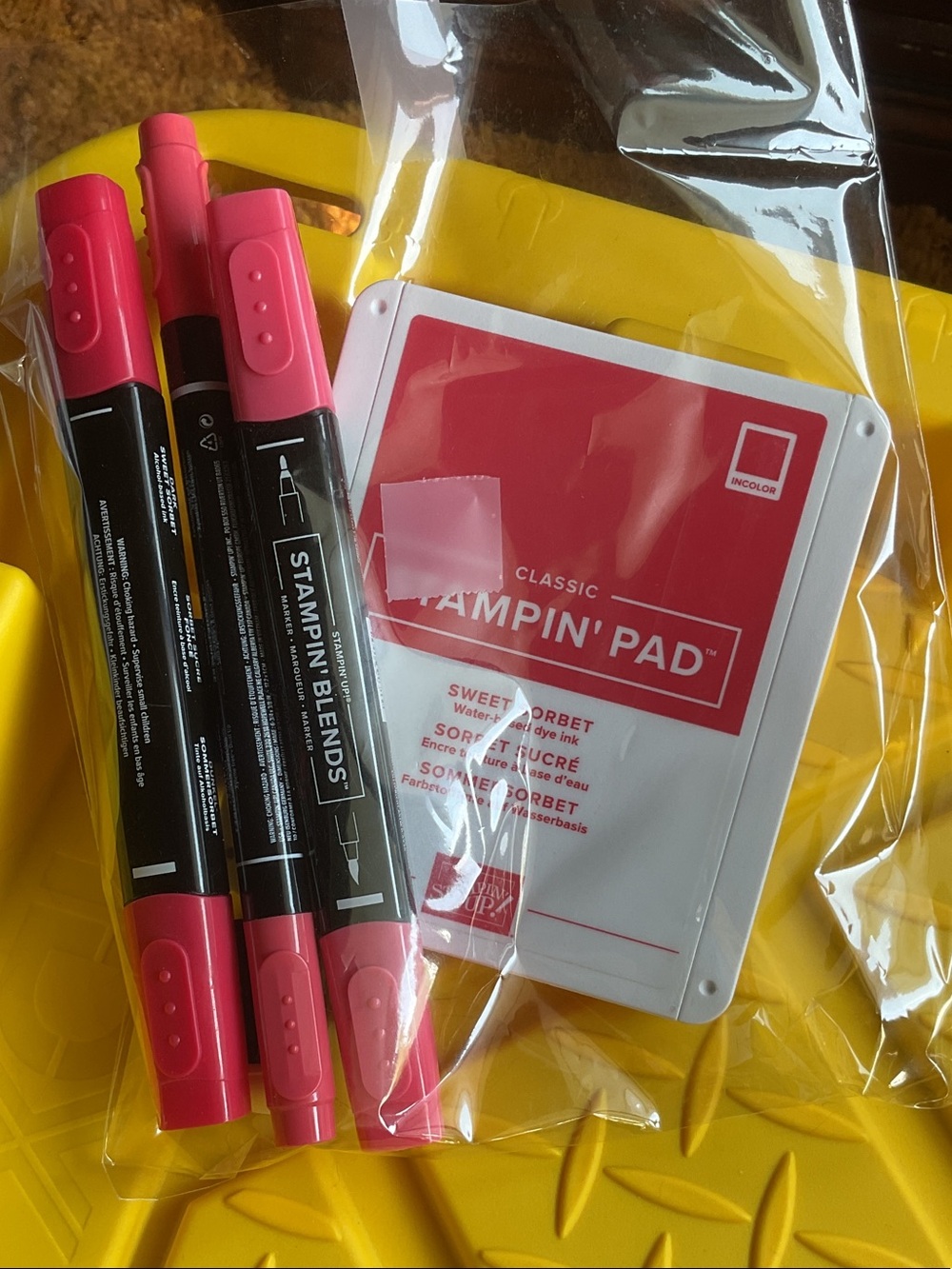 Stampin' Up! Sweet Sorbet Pink Stampin' Pad & Pink Stampin' Blends Markers